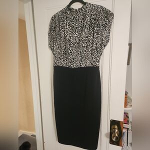 Express Black and White Dress
